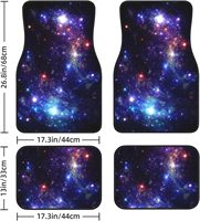Tapis de voiture en caoutchouc tous temps motif étoile personnalisé tapis de sol de voiture imprimé par sublimation universel