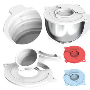 Accessoires de cuisine, protection anti-éclaboussures en silicone pour batteur <span class=keywords><strong>KitchenAid</strong></span>, couvercles de <span class=keywords><strong>bol</strong></span> pour batteur sur socle avec fenêtre de versement supplémentaire - Product Image 3