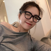Gafas con montura óptica cuadrada clásicas vintage de alta calidad para hombre y mujer con logotipo personalizado, gafas con bloqueo de luz azul para hombre y mujer
