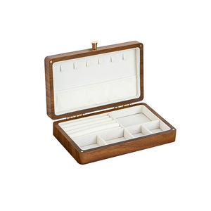 Wood Jewelry <b>Box</b> Rectangle <b>Vintage</b> Style With Lid Large Size For Ring Earring Watch Storage - Product Image 5