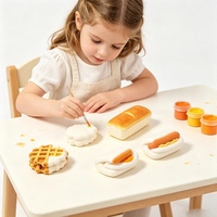 Kit de peinture DIY pour squishy en mousse à rebond lent, jouet à presser en mousse peignable avec outils de pigmentation lavables pour l'école et la salle de classe