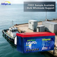 Batterie marine LiFePO4 à décharge profonde 24V 120AH Grade A Hors réseau 6000+ cycles Bluetooth Smart BMS Terminal M8 CE RoHS IP67 OEM ODM