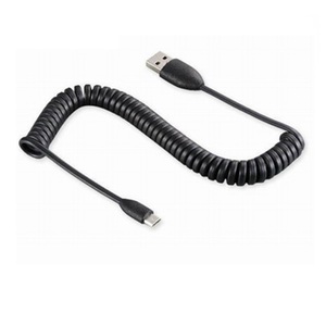 USB Fast Charging Coiled Cord <strong>Data</strong> Micro Spiral <strong>Cable</strong>