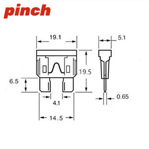 Porte-fusible de taille moyenne 5A 7.5A 10A 15A 20A 25A 30A 40A 50A pour voitures, camions, motos électriques, allume-cigares - Product Image 3