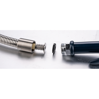 BOXIN BX S009 Tuyau flexible en acier inoxydable 44 pouces résistant à la chaleur, pulvérisateur de pré-évier, accessoire de cuisine