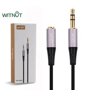 WITNUT auricolare <span class=keywords><strong>Jack</strong></span> <span class=keywords><strong>Stereo</strong></span> maschio a femmina cavo di prolunga <span class=keywords><strong>Audio</strong></span> cavo Aux placcato in oro 3.5mm 6 mesi scatola di colore Ce,ce ROHS 3m OD3 - Product Image 1
