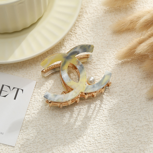 Küçük Kokulu Rüzgar Orta Boy Saçlar İçin Alaşımlı Toka Gelişmiş His Akrilik Saç Tokası At Kuyruğu Köpek Balığı Tokası Saç Aksesuarları - Product Image 4