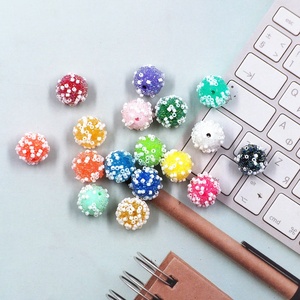 Promotion Mix 100pcs DIY Bracelet Handbag Keychain Pen Charm Loose Spacer 20mm Acrylic <b>Bead</b> - Product Image 4