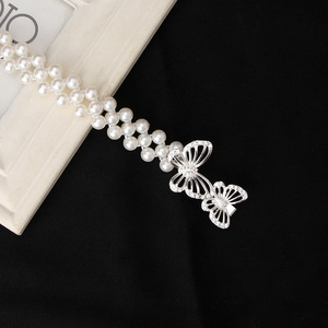 Cinto de Cintura Feminino Coreano com Pérolas e Strass para Vestido, Corrente Corporal para Decoração de Festa, Atacado - Product Image 6