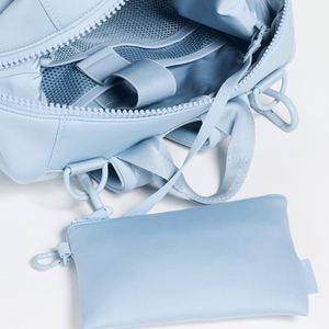 Bolsa de Viaje Personalizada Azul para Bebé, de Neopreno, Estilo Bohemio, Impermeable, con Cambiador y Correas para Cochecito - Product Image 6