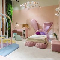 Escritorio Infantil para Niña, Estudiante de Primaria, con Luz, Escritorio de Estudio para Apartamento Pequeño, Escritorio de Computadora para Habitación de Princesa Rosa