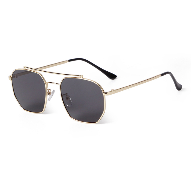 9633 New Luxury Metal Square Frame Unisex High Quality Fashion Sunglasses UV400 Protection Designer Vintage Model