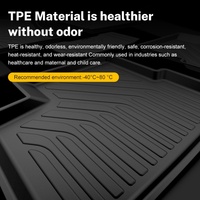 Tapis de Sol TPE Étanche 3D Personnalisé pour Intérieur de Voiture, Tapis de Pied à Couche Unique pour Camion Cargo KIA Bongo 3