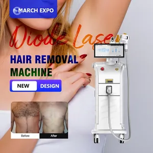 Untlaser công nghệ mới dọc Diode Laser tẩy lông vĩnh viễn 808 Diode Máy tẩy lông bằng laser