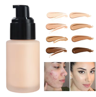 Fond de teint mat à couvrance totale et waterproof, fabricant chinois de cosmétiques sur mesure, contrôle du sébum pour peaux foncées