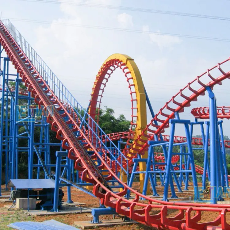 Overlapping Amusement Park Large Park Rides Equipment Outdoor Best Selling Roller Coaster Ride For Sale