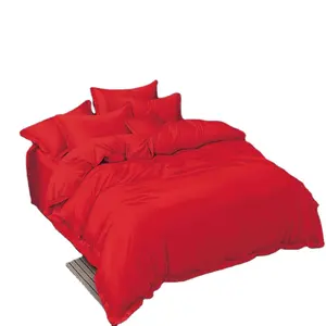 柔软超细纤维桃子拉绒面料100% 涤纶染色彩色面料床单床上用品套装