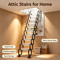 Escalier électrique de qualité supérieure, escabeau rétractable automatique pour maison et appartement haut de gamme