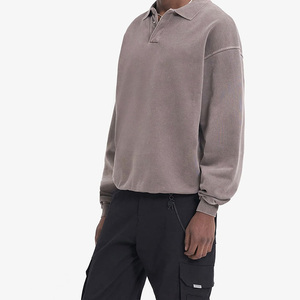 Felpa <span class=keywords><strong>Polo</strong></span> Technics ricamata con cappuccio da <span class=keywords><strong>uomo</strong></span> di lusso personalizzato felpa a collo alto 350gs con stampa in rilievo oversize - Product Image 5