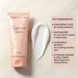 Protector Solar Ligero ETRUN ALISA SPF50 para Rostro, Sin Residuos Blancos, No Pegajoso - Product Image 4