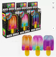 Crème glacée à presser en silicone souple, jouet sensoriel anti-stress d'été, idéal pour paniers de Pâques, cadeaux de fête, soulagement de l'anxiété, unisexe