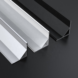 Profilo in Alluminio per Illuminazione LED, Strisce Luminose Personalizzabili per Angoli di Vetrine L090A - Product Image 4