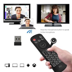 Đen không dây mini Bàn phím Rii MX6 2.4GHz Air chuột điều khiển từ xa nhà máy cho thông minh Android TV Box - Product Image 2