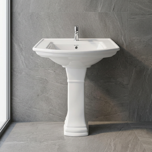 Vistaar Brand Indian Quality Wash Basin Pedestal - Ceramic Lavabo Sink <b>Stand</b>, Cheap Price Sanitary Bathroom Products for Export - Product Image 1