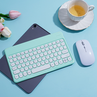 Kombo Keyboard dan Mouse Mini Ultra Tipis Nirkabel BT Desain Magnetik Koneksi Cepat Chip Kecepatan Tinggi untuk IOS Android
