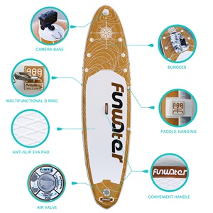 FUNWATER Dropshipping OEM Stand Up Paddleboard en bois, planche de surf en gros, planche de surf au Royaume-Uni, planches de paddle en bois, planche de paddle en bois Supboard Isup - Product Image 4