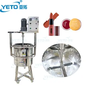 YETO-20 50 100 L Lipstick Lip Balm Melting Tank Machine Mixing Heating Tank Shea Butter Melter Mixing Tank 100L