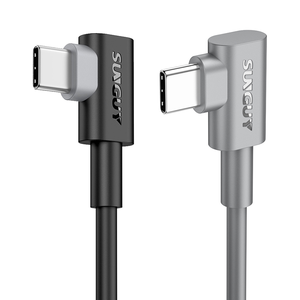 Cable de datos de carga rápida SUNGUY de 60W 3A con certificación CE RoHS, logotipo personalizado, longitud ajustable, ecológico, para el mercado de la UE. - Product Image 1