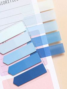 Notas Adhesivas de PET de Color Sólido, Paquete de 100, para Estudiantes y Oficina, Etiquetas Adhesivas de Índice de Color, Indicador de Flecha, Atractivas - Product Image 3