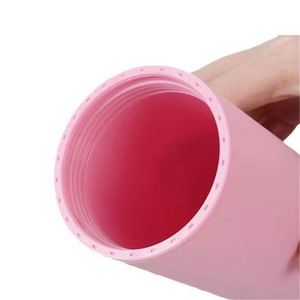 Gobelet en plastique mat de 16oz à double paroi en acrylique, isolé sous vide, réutilisable, gobelet à café et thé avec paille - Product Image 5