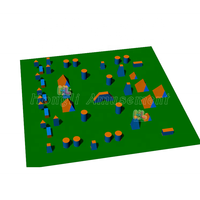 Équipement d'obstacles gonflables pour paintball, matériau PVC 0,65 mm, soudage à air chaud, équipement de sport extérieur, jeu de tir au laser, bunker de jeu
