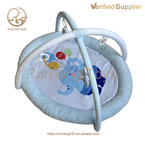 Activité enfant fourni en usine Gym coton doux animaux hochet <span class=keywords><strong>sol</strong></span> lavable pas cher bébé <span class=keywords><strong>tapis</strong></span> <span class=keywords><strong>de</strong></span> jeu éducatif et musical - Product Image 2