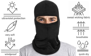 Tùy Chỉnh In Balaclava Skull Bandanas Một Lỗ Đầy Đủ Mặt Bìa Che Balaclava Mũ Băng Lụa Chất Liệu Xe Máy Balaclavas - Product Image 4