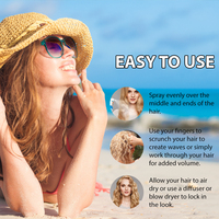 Usine plage vagues sel de mer Spray Volume coiffure eau salée Spray sel de mer Spray forte tenue hommes et femmes