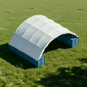 Abri de conteneur à double treillis robuste Baosheng 40*70 pieds, bâche en <span class=keywords><strong>PVC</strong></span> résistante aux intempéries pour entrepôt industriel - Product Image 2