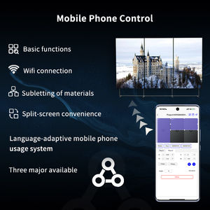 Veeluame 75 Inch Indoor Smart Lcd Video Wall <span class=keywords><strong>2</strong></span>*1 Arrangement Voor Shopping Mall Loyaliteit Programma Advertenties - Product Image 5