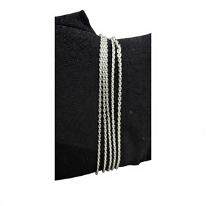 Genuine Platinum Plated Silver Horsewhip Fine <b>Chain</b> Necklace <b>Men</b> Trendy Wedding <b>Cross</b> Gift Fashion Jewelry Customisable Product - Product Image 3