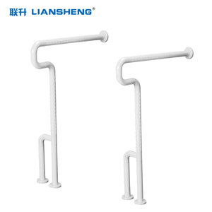 Chất lượng cao treo tường lan can cho trong nhà <span class=keywords><strong>Nylon</strong></span> thép không gỉ cong sàn lan can trong nhà phòng tắm an toàn lấy thanh - Product Image 4