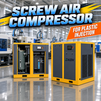 Compresseur d'air rotatif à vis portable, refroidi par air, avec moteur à aimant permanent, économie d'énergie personnalisée VSD pour 11-75KW 50/60Hz