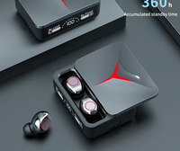 Meilleure vente M90 Pro Écouteurs sans fil pour jeu TWS avec lumière d'ambiance et indicateur de batterie à affichage numérique