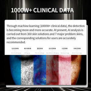 चेहरे की मशीन ब्यूटी सैलून का उपयोग 3 डी चेहरे की त्वचा विश्लेषक त्वचा स्कैनर त्वचा विश्लेषण मशीन - Product Image 4