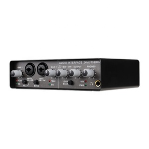 Xtuga Q24 Actualización Interfaz de <span class=keywords><strong>audio</strong></span> musical USB externo para PC Grabación de estudio Tarjetas de sonido mejoradas - Product Image 2