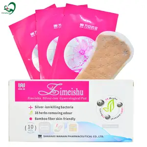 Zimeishu bantalan ion shaanxi wanita asli pabrik zi mei shu panty liner menghilangkan infeksi ragi panty liner obat