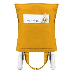 Children Chair Back Cover With Pocket Storage Bag For School Use Red Color Unisex Solid Design - Product Image 3