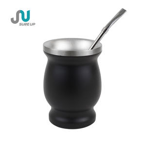 <span class=keywords><strong>Gourde</strong></span> à yerba mate en acier inoxydable à double paroi isolée sous vide de 8 oz avec logo personnalisé, cadeaux d'affaires et tasse de bureau - Product Image 4