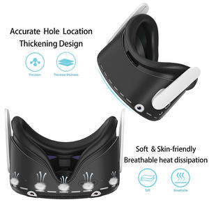 Estuche protector de goma de silicona de diseño ergonómico para <span class=keywords><strong>Oculus</strong></span> para auriculares Meta Quest 2 VR - Product Image 3